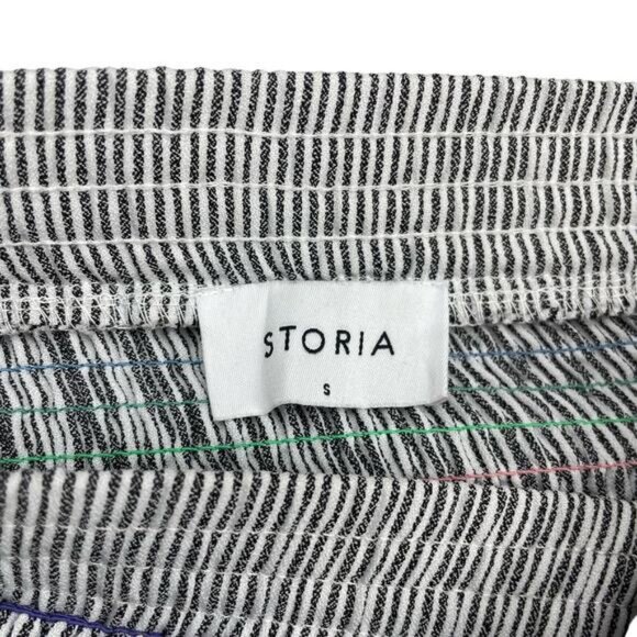 Storia Smocked Mini Skirt With Ruffle Trim Size Small - Picture 4 of 6